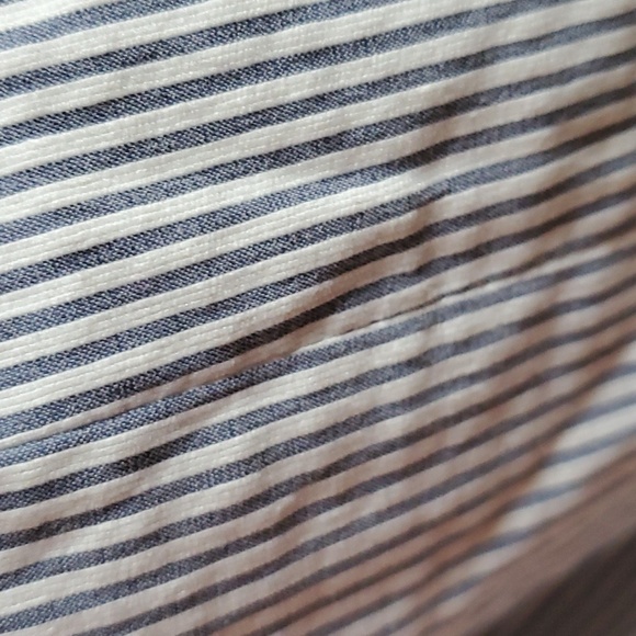 3 PIECE J CREW SET BLAZER+PANT+SKIRT Seersucker/Pin Striped Style, Blue & White - Picture 17 of 17